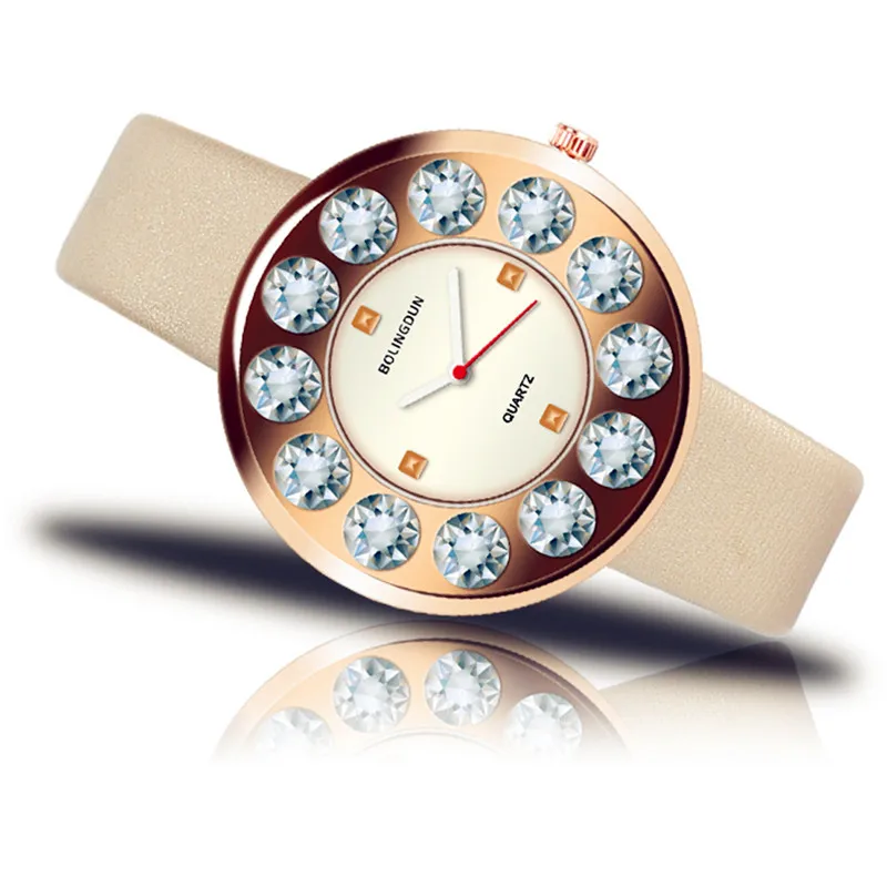 Montre Femme инкрустация Алмазный Металл 4 ногтей желе иглы модные часы Творческий