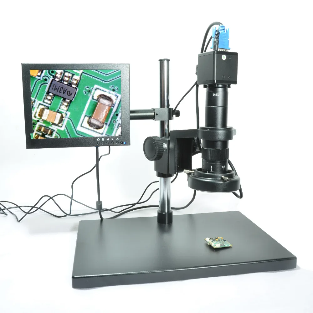 2MP HD VGA Industry Microscope Camera 180X C-mount Lens 8" Inch LCD Screen Stand Holder 144 LED Light for Soldering PCB Repair
2MP HD VGA Industry Microscope Camera 180X C-mount Lens 8" Inch LCD Screen Stand Holder 144 LED Light for Soldering PCB Repair