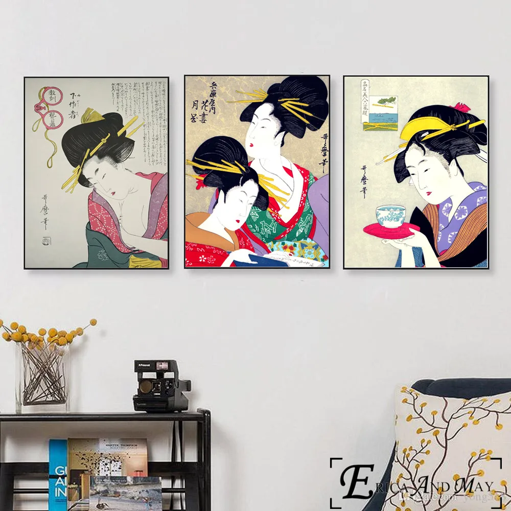 Geisha Japanese Artwork Vintage Poster Prints Oil Painting On Canvas Wall Art Murals Pictures For Living Room Decoration On Sale
Geisha Japanese Artwork Vintage Poster Prints Oil Painting On Canvas Wall Art Murals Pictures For Living Room Decoration On Sale