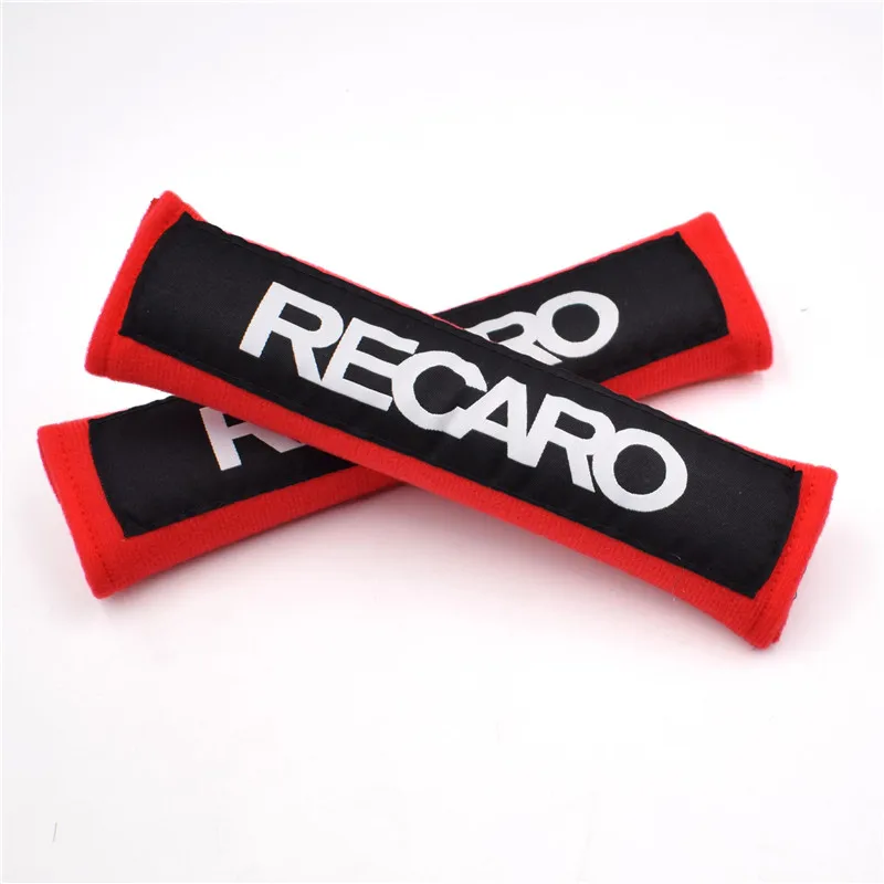 2 шт. JDM RECARO хлопковая Накладка для ремня безопасности Мягкие накладки ремней