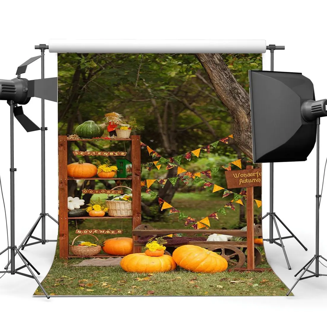 Autumn Harvest Backdrop Pumpkin Backdrops Banner Jungle Forest Rural Countryard Green Grass Meadow Background
Autumn Harvest Backdrop Pumpkin Backdrops Banner Jungle Forest Rural Countryard Green Grass Meadow Background