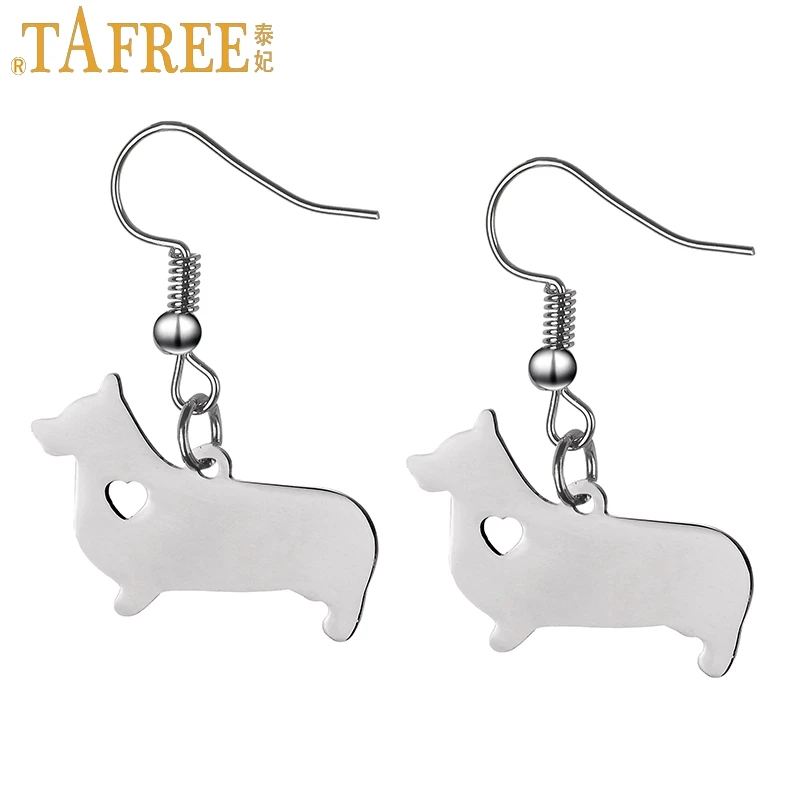 TAFREE super cute corgi puppy dog pendant women dangle earrings Germany Dachshund sausagedog drop earring 2017 new jewelry SKU09
TAFREE super cute corgi puppy dog pendant women dangle earrings Germany Dachshund sausagedog drop earring 2017 new jewelry SKU09