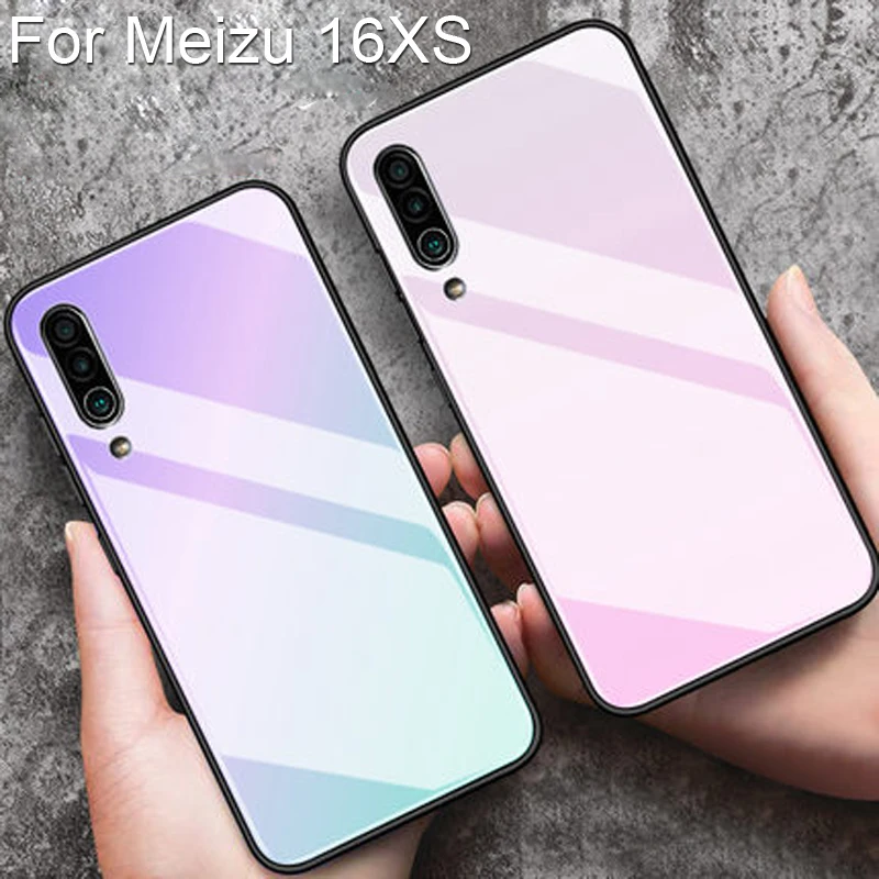 Tempered Glass Case For Mei zu 16XS Gradient Color Back Cover For Mei zu 16X S Soft Silicone Phone Cases Meizu16XS Funda
Tempered Glass Case For Mei zu 16XS Gradient Color Back Cover For Mei zu 16X S Soft Silicone Phone Cases Meizu16XS Funda