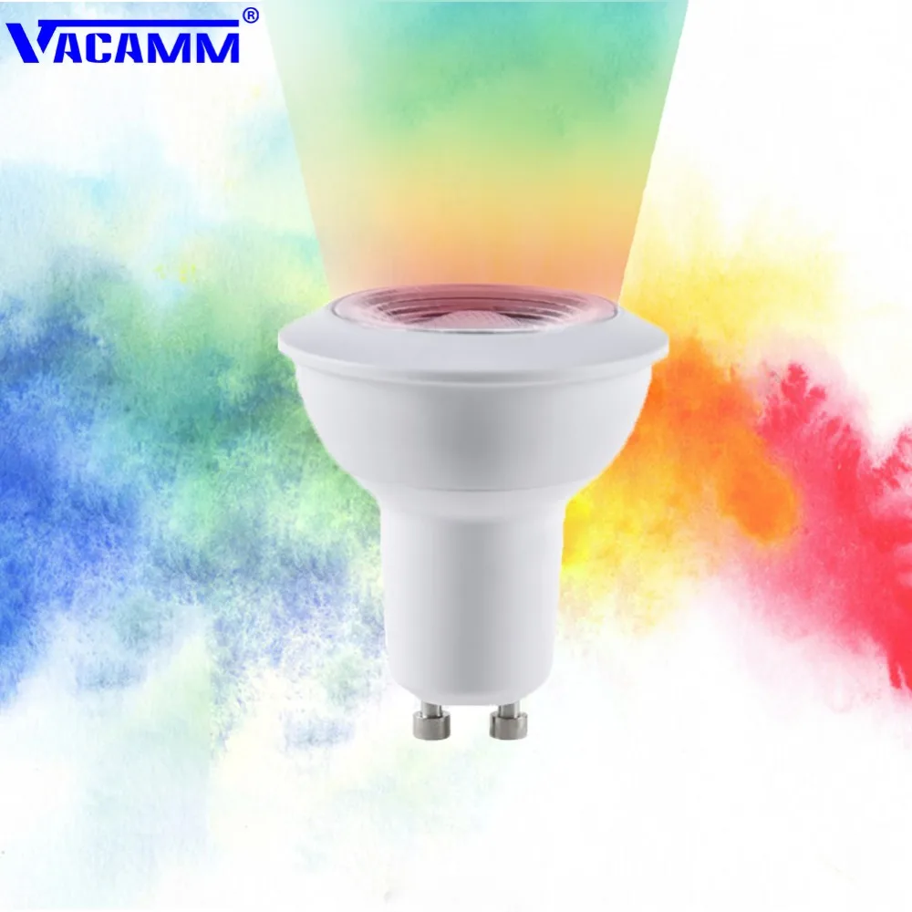 Vacamm LED RGBWW Spotlight 3W Hight Power AC 85-265V Colorful Magic Bulb Lamp GU10/GU5.3/E27/B22 +21Key IR Controller LED Light
Vacamm LED RGBWW Spotlight 3W Hight Power AC 85-265V Colorful Magic Bulb Lamp GU10/GU5.3/E27/B22 +21Key IR Controller LED Light