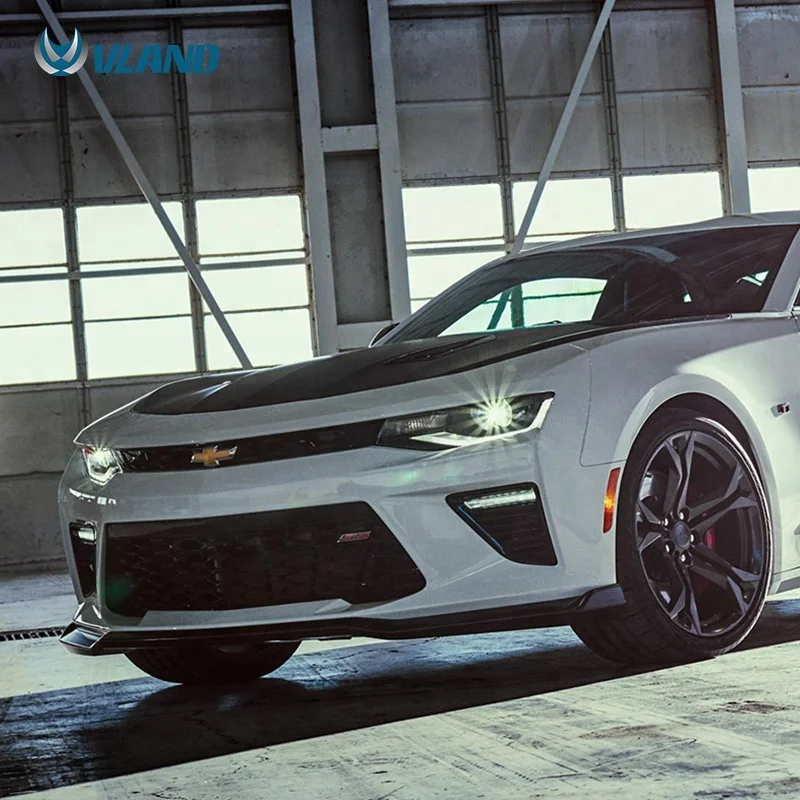 VLAND Front Lamps For Chevrolet Camaro Headlights 2014-2015 year LED Strip Head Lights Bi-Xenon Lens Double Beam HID KIT
VLAND Front Lamps For Chevrolet Camaro Headlights 2014-2015 year LED Strip Head Lights Bi-Xenon Lens Double Beam HID KIT