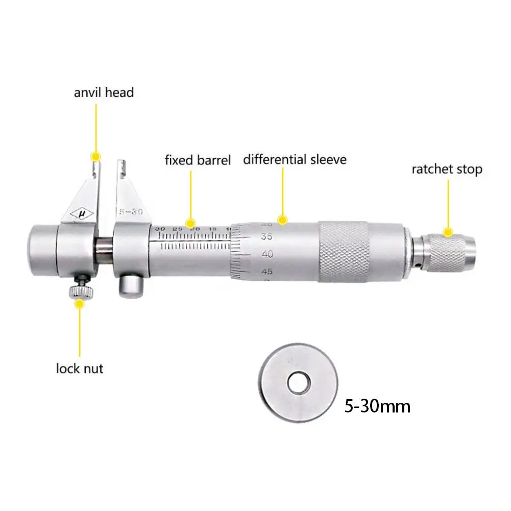 5-30mm Inner Diameter Micrometers Centimeter Card Measuring Tools Spiral Micrometers Measuring Tools
5-30mm Inner Diameter Micrometers Centimeter Card Measuring Tools Spiral Micrometers Measuring Tools