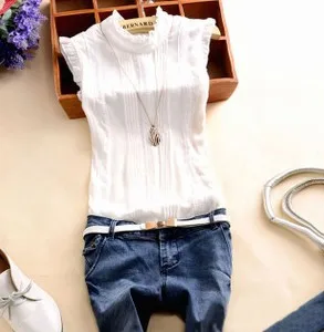 Women Fashion Lace Pleated Chiffon Shirt Blouses 2015 New Summer Slim Casual Shirts Tops
Women Fashion Lace Pleated Chiffon Shirt Blouses 2015 New Summer Slim Casual Shirts Tops
