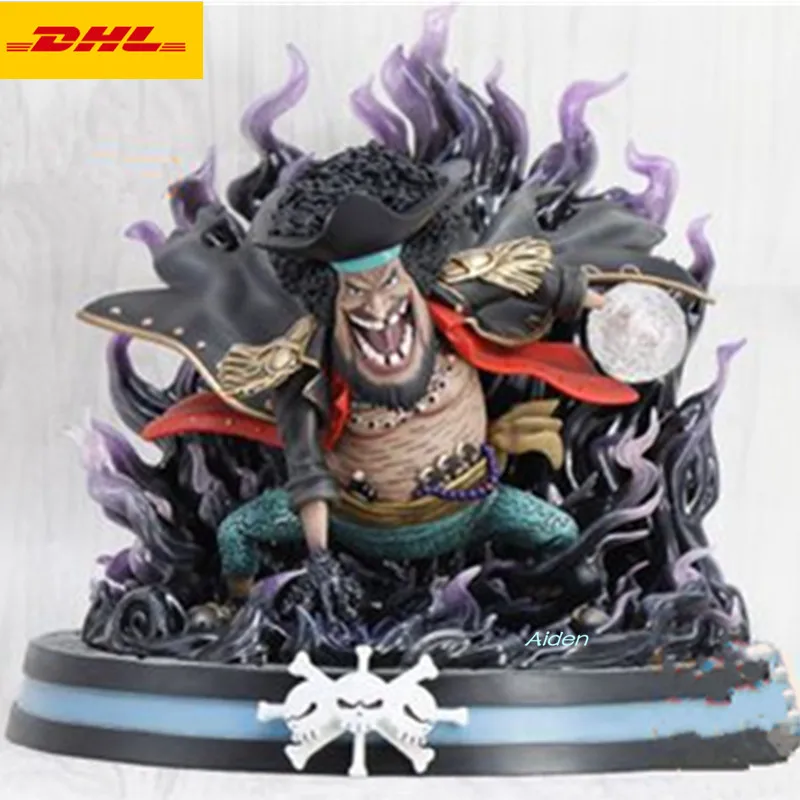 

9" ONE PIECE Statue Blackbeard Pirates Bust Four Emperors Full-Length Portrait Marshall D.Teach GK Action Figure Toy 24CM B1532