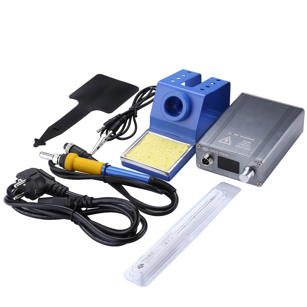 AC 110-230V T12 Digital Soldering Station Quick Heating 72W Soldering Iron Temperature Controller BGA Welding Solder Iron
AC 110-230V T12 Digital Soldering Station Quick Heating 72W Soldering Iron Temperature Controller BGA Welding Solder Iron