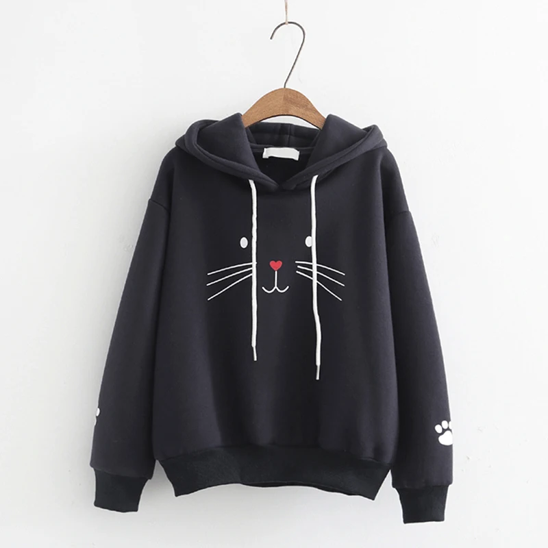 Spring Cat Print Women Sweatshirt Long Sleeve Pullover Sweatshirt Female Pullover Sweatshirt Fleece Women Hoodies
Spring Cat Print Women Sweatshirt Long Sleeve Pullover Sweatshirt Female Pullover Sweatshirt Fleece Women Hoodies