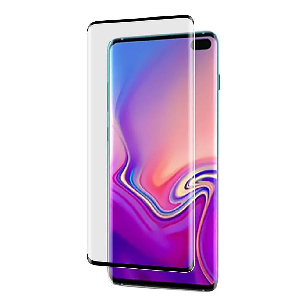 Пленка для экрана из закаленного стекла Samsung Galaxy S10 Plus 3D с изогнутыми краями