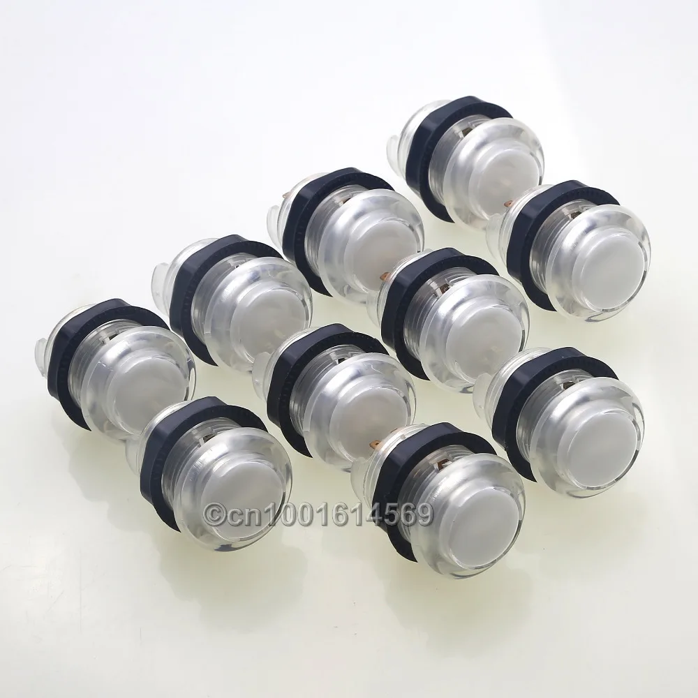 Reyann 10 Pcs/lot 30mm 5V LED Light Arcade Push Button with Build-in Microswitch for Arcade Game Machines Mame Game DIY - White
Reyann 10 Pcs/lot 30mm 5V LED Light Arcade Push Button with Build-in Microswitch for Arcade Game Machines Mame Game DIY - White