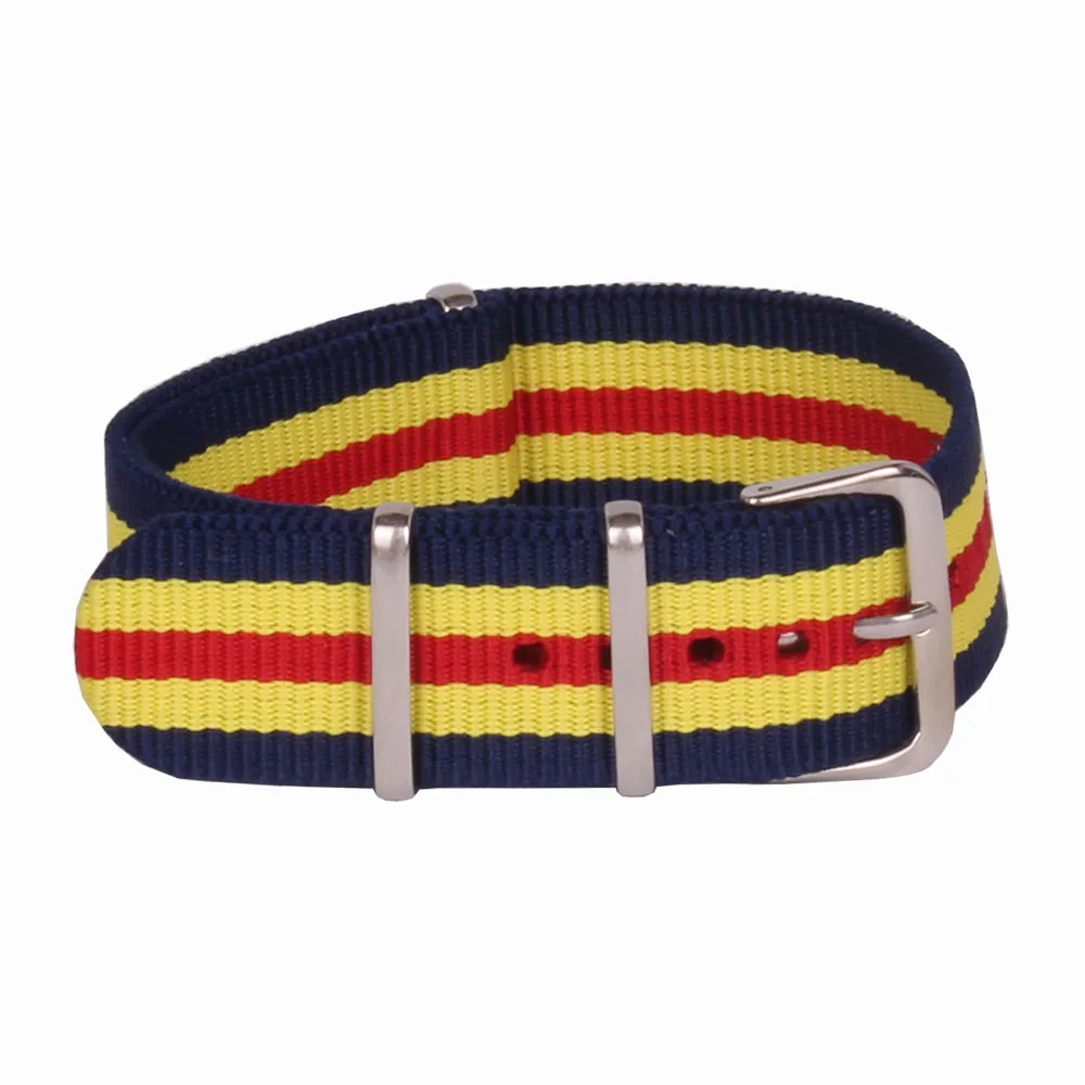 22mm Cambo stripe Navy/Yellow/Red Gent Sports nato fabric Nylon watchbands Watch Strap accessories Bands Buckle belt 22 mm
22mm Cambo stripe Navy/Yellow/Red Gent Sports nato fabric Nylon watchbands Watch Strap accessories Bands Buckle belt 22 mm