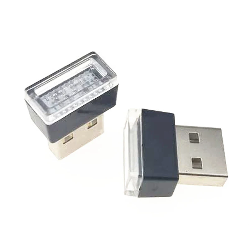 USB мини-светодиод машины атмосферсветильник сигарета отделка для прикуривателя