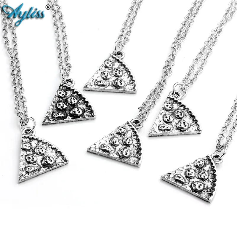 Ayliss 6pcs/Set Pizza Silver Pendant With Necklaces BFF Best Friendship Necklace Creative Men Women Birthday Gifts Jewelry
Ayliss 6pcs/Set Pizza Silver Pendant With Necklaces BFF Best Friendship Necklace Creative Men Women Birthday Gifts Jewelry