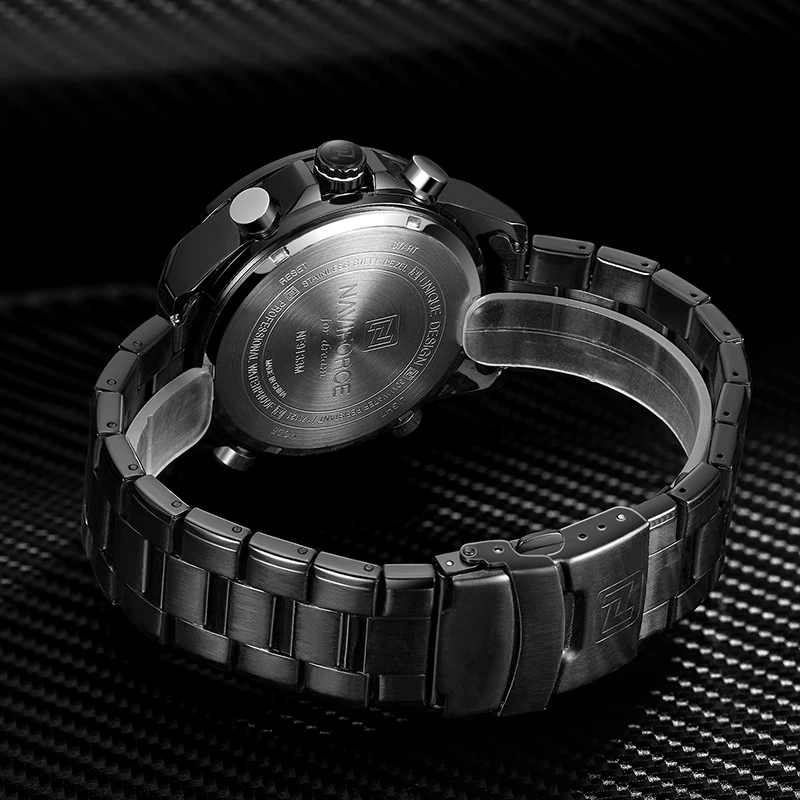 NAVIFORCE Men Watch Digital Sport Mens Watches Top Brand Luxury Military Stainless Steel Analog LED Quartz Male Clock New 9133
NAVIFORCE Men Watch Digital Sport Mens Watches Top Brand Luxury Military Stainless Steel Analog LED Quartz Male Clock New 9133