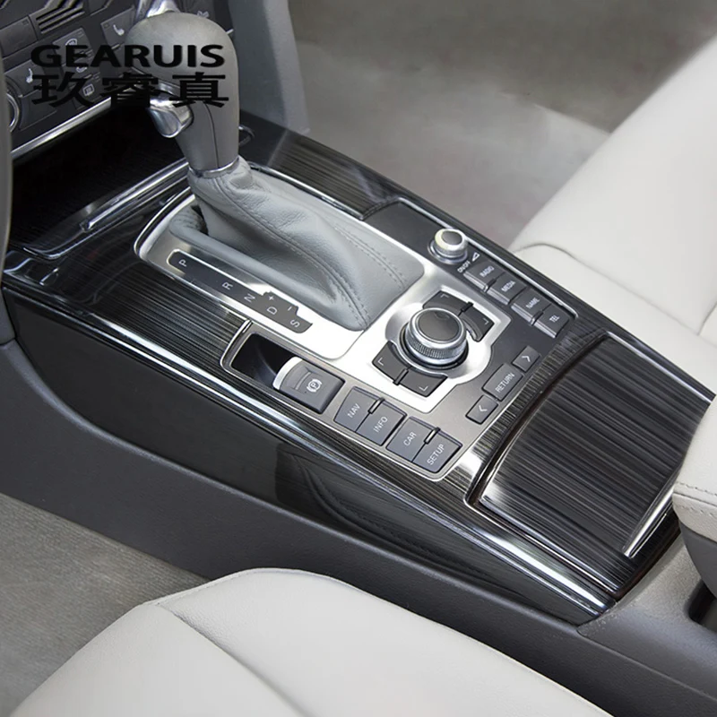 Car Styling Multimedia Handrest Gear panel decoration Covers Stickers Gears Trim For For Audi A6 C5 C6 Interior Auto Accessories
Car Styling Multimedia Handrest Gear panel decoration Covers Stickers Gears Trim For For Audi A6 C5 C6 Interior Auto Accessories