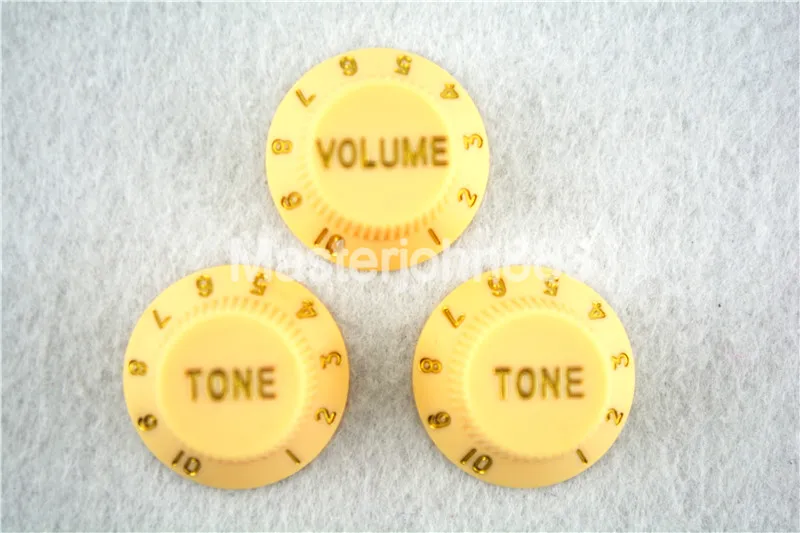 1 Set of Electric Guitar Control Knobs 1 Volume&2 Tone Knobs For ST SQ Electric Guitar Cream
1 Set of Electric Guitar Control Knobs 1 Volume&2 Tone Knobs For ST SQ Electric Guitar Cream