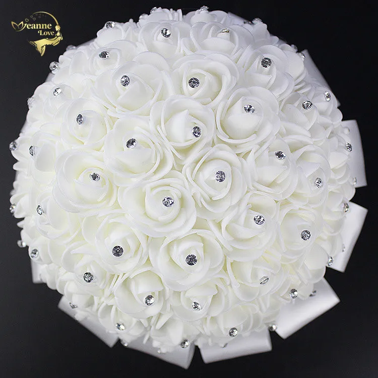 2018 Bridal Wedding Bouquet With Pearl Beaded Romantic Bride 's Bouquet Foamflowers Ramo De Boda Flowers Bride White Satin WP002
2018 Bridal Wedding Bouquet With Pearl Beaded Romantic Bride 's Bouquet Foamflowers Ramo De Boda Flowers Bride White Satin WP002