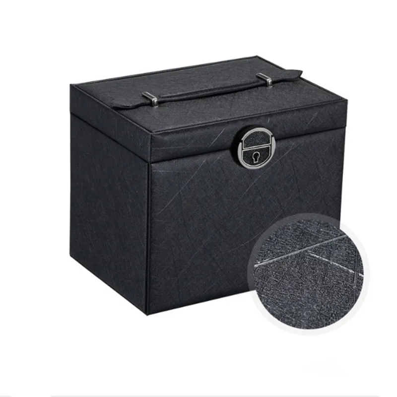 Large Capacity Carry Cosmetics Case Fashion Perfect Women Jewelry Storage Box PU Leather Jewelry Holder Necklace Earrings R188
Large Capacity Carry Cosmetics Case Fashion Perfect Women Jewelry Storage Box PU Leather Jewelry Holder Necklace Earrings R188