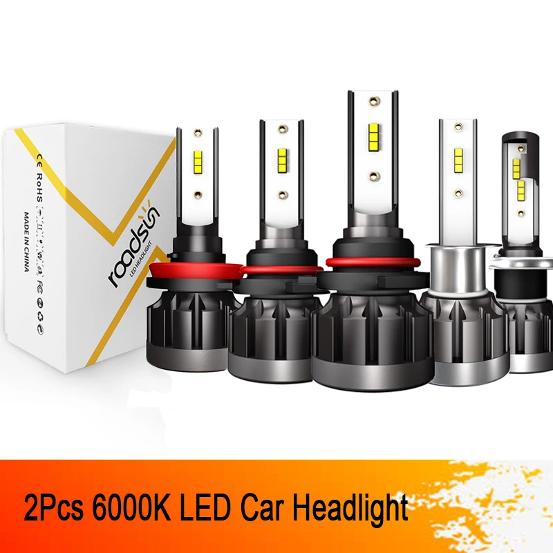 2Pcs 6000K H1 LED HB3 H10 HB4 H4 H8 H11 H7 Auto Car Headlight Bulbs 40W 4000LM Car Styling LED Headlight Kit Automobile Fog Lamp
2Pcs 6000K H1 LED HB3 H10 HB4 H4 H8 H11 H7 Auto Car Headlight Bulbs 40W 4000LM Car Styling LED Headlight Kit Automobile Fog Lamp
