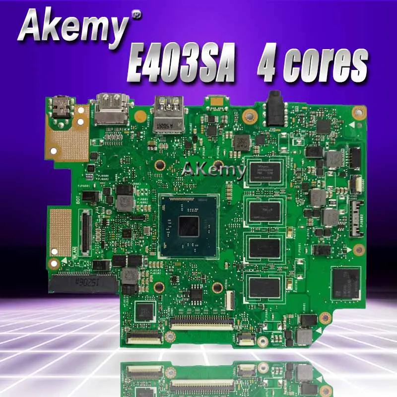 Akemy E403SA материнская плата для For Asus E403SA E403S материнская плата работает 100% тест Оригинал N3700 4 ядра 2G RAM 64G SSD
Akemy E403SA материнская плата для For Asus E403SA E403S материнская плата работает 100% тест Оригинал N3700 4 ядра 2G RAM 64G SSD