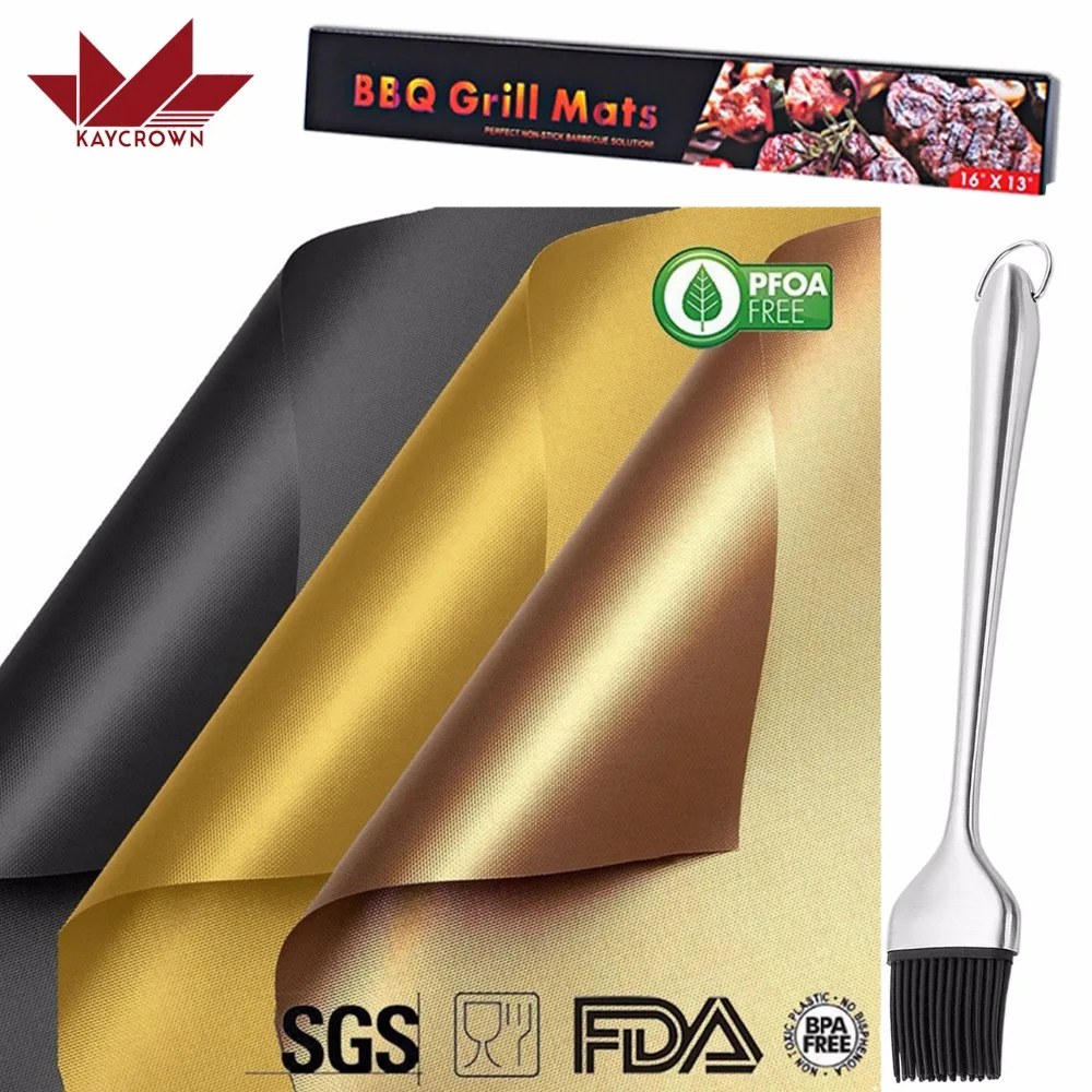 New 5 Sets PTFE Reusable BBQ Grill Mat Pad Sheet Easy To Clean Nonstick Baking liner 0.2mm Cooking Tools Outdoor BBQ Accessories
New 5 Sets PTFE Reusable BBQ Grill Mat Pad Sheet Easy To Clean Nonstick Baking liner 0.2mm Cooking Tools Outdoor BBQ Accessories