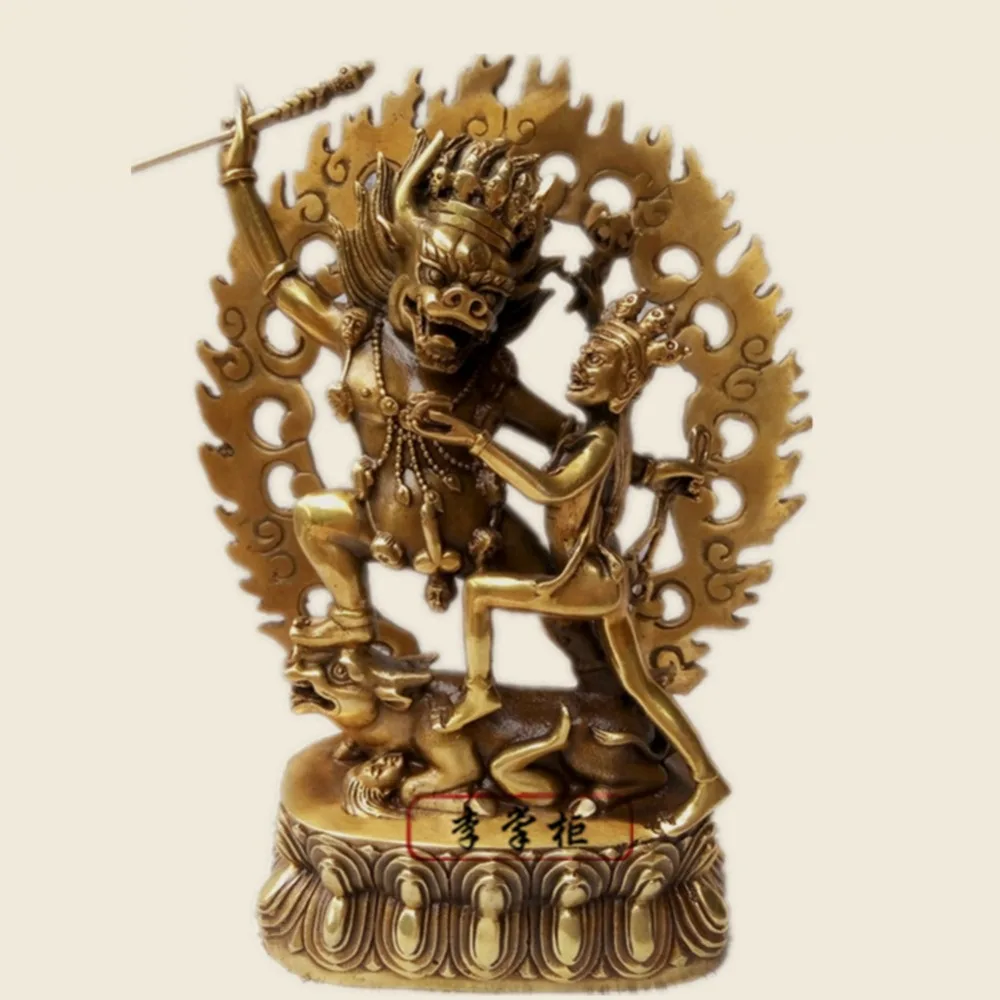 Chinese Tibetan Buddha and Tantric Buddha statues are elaborate pure copper treasures, King of Heaven and King of Heaven
Chinese Tibetan Buddha and Tantric Buddha statues are elaborate pure copper treasures, King of Heaven and King of Heaven
