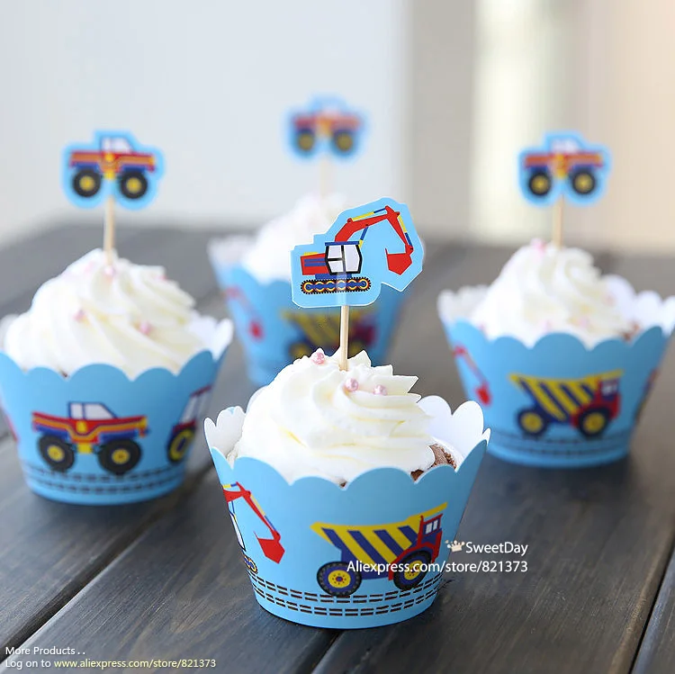 Free Shipping truck excavator cupcake wrappers toppers cup cake picks decorations for kids boys birthday party supplies favors
Free Shipping truck excavator cupcake wrappers toppers cup cake picks decorations for kids boys birthday party supplies favors