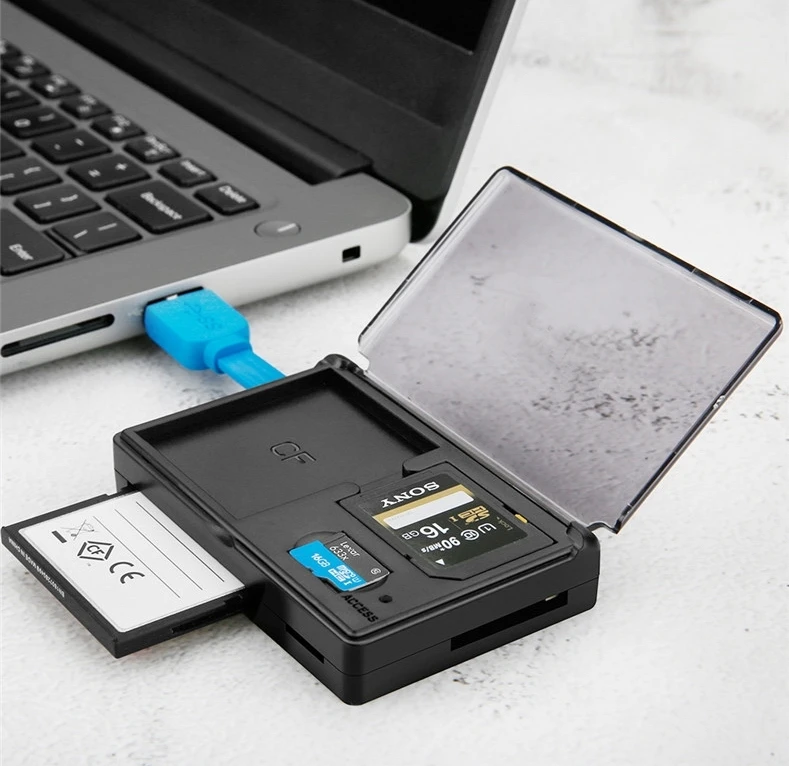 USB 3,0, высокоскоростной считыватель нескольких карт с отделением для хранения, Поддержка карт памяти SD, CF, TF, бесплатная доставка
USB 3,0, высокоскоростной считыватель нескольких карт с отделением для хранения, Поддержка карт памяти SD, CF, TF, бесплатная доставка