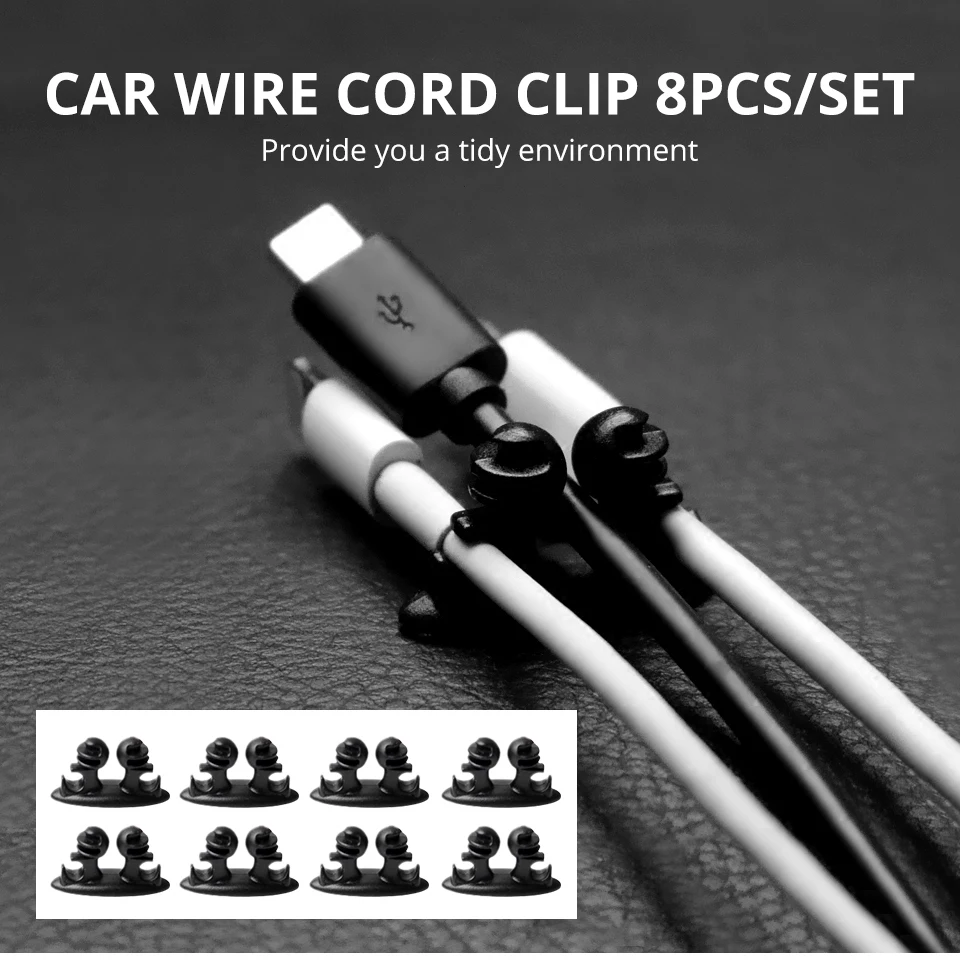 8pcs/set Mini Car Wire Cable Holder Charger Line Clasp Clamp Headphone/USB Cable Car Clip Automobile Interior Accessories
8pcs/set Mini Car Wire Cable Holder Charger Line Clasp Clamp Headphone/USB Cable Car Clip Automobile Interior Accessories