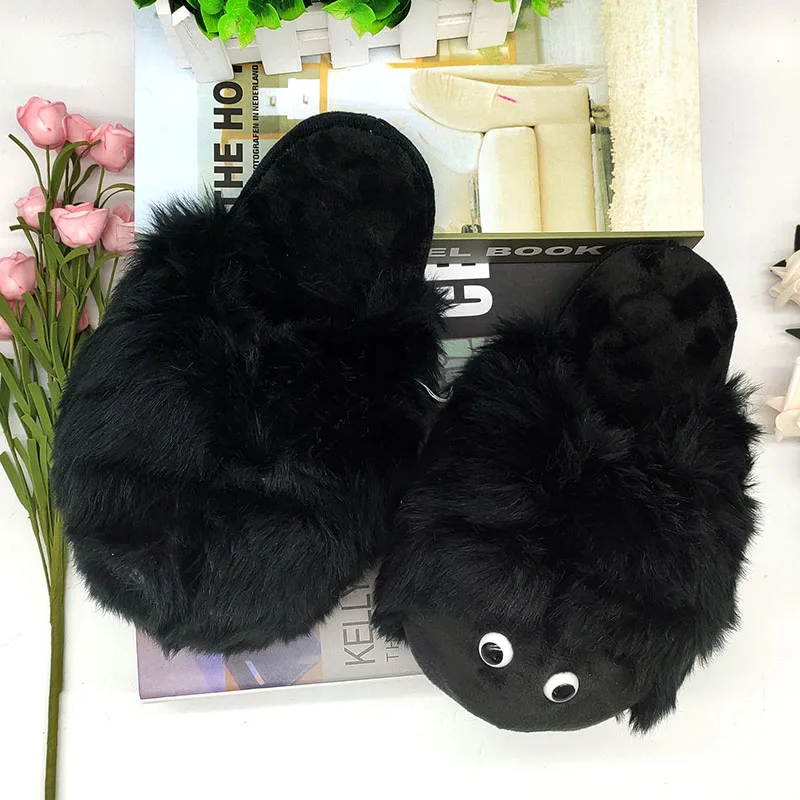 Black snow lovers Shoes Home Slippers Thick Soft Bottom Indoor Specia Custom Warm Winter Men&Women | Обувь