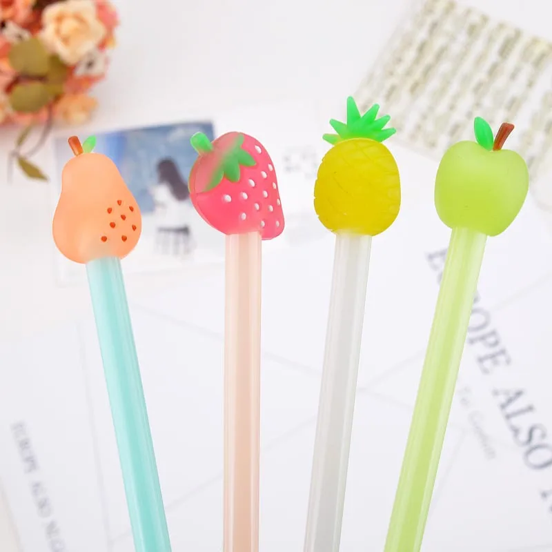 24pcs/lot 18cm Korea Luminous Candy Fruits Strawberry Black Ink Writing Gel Pens Study Materials Kids Birthday Party Favor
24pcs/lot 18cm Korea Luminous Candy Fruits Strawberry Black Ink Writing Gel Pens Study Materials Kids Birthday Party Favor