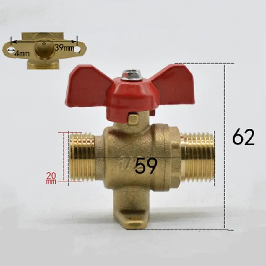 DN15 G 1/2 "BSP Мужской латунный шаровой клапан водяной газовый масляный порт Размер 12 мм с красной ручкой
DN15 G 1/2 "BSP Мужской латунный шаровой клапан водяной газовый масляный порт Размер 12 мм с красной ручкой