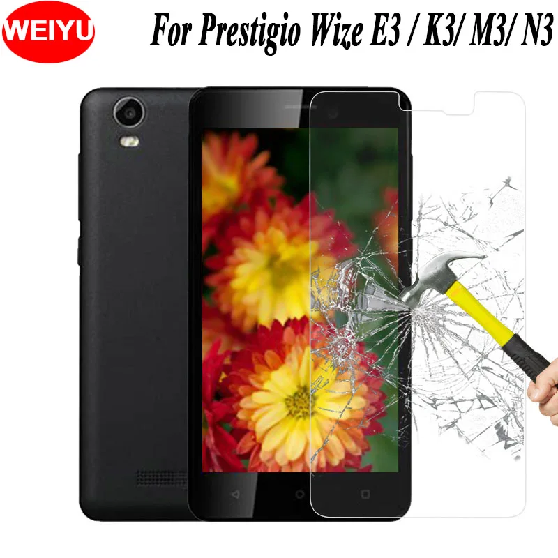 Для Prestigio Wize K3 M3 Защитная стеклянная пленка для телефона ультратонкая E3 N3