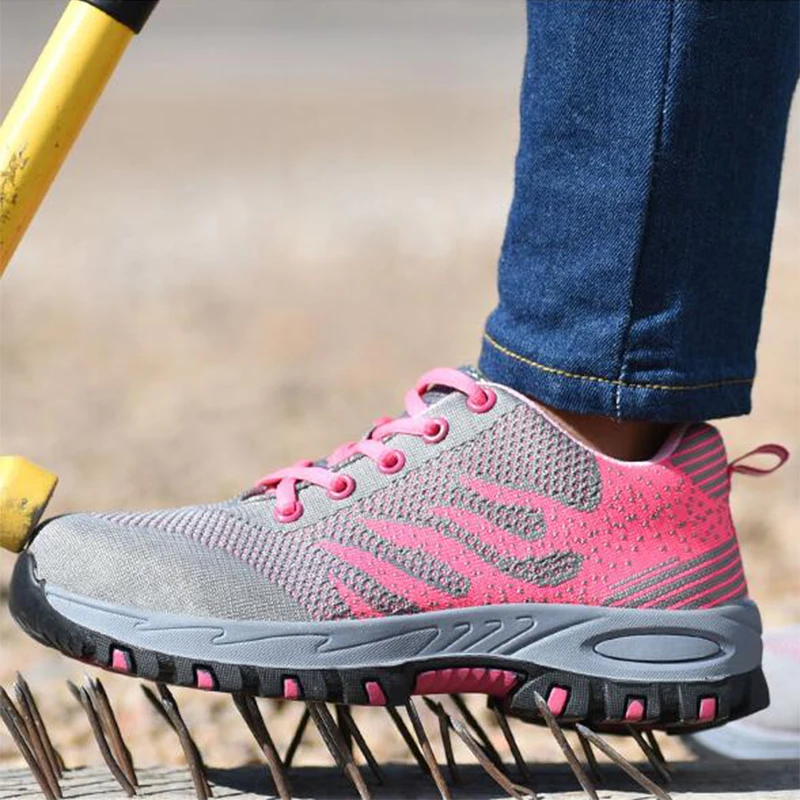 Steel Toe Work Women Work Shoes For Mesh Women Lightweight Breathable Anti-smashing Non-slip Protective Safety Shoes SIZE-40
Steel Toe Work Women Work Shoes For Mesh Women Lightweight Breathable Anti-smashing Non-slip Protective Safety Shoes SIZE-40