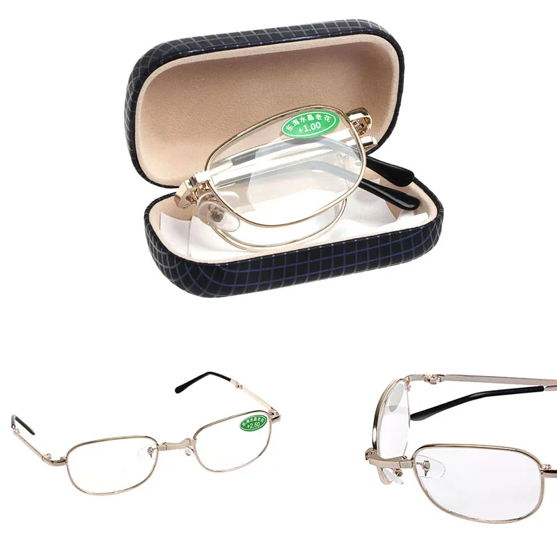 Fashion New Hot 1 Set Mini Foldable Metal Full Frame Reading Glasses Case Eyeglass +1.00 to +4.00 For Men Women 2018
Fashion New Hot 1 Set Mini Foldable Metal Full Frame Reading Glasses Case Eyeglass +1.00 to +4.00 For Men Women 2018