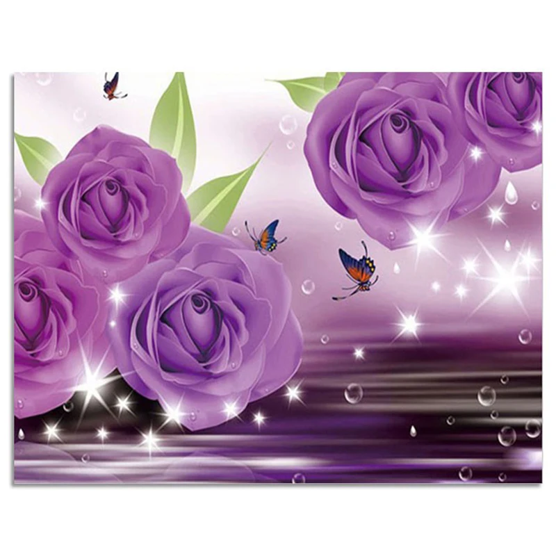 Purple Rose 3D DIY Diamond Painting Cross Stitch Wall Sticker Diamond Embroidery Square Crystal Mosaic Pictures Stickers
Purple Rose 3D DIY Diamond Painting Cross Stitch Wall Sticker Diamond Embroidery Square Crystal Mosaic Pictures Stickers