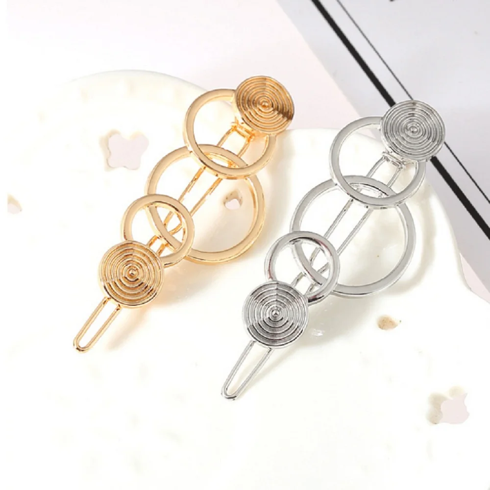Fashion Hollow Metal Hairpin Geometry 3- ring Hair Clip Women Girls Hair Pin Jewelry Hair Accessories
Fashion Hollow Metal Hairpin Geometry 3- ring Hair Clip Women Girls Hair Pin Jewelry Hair Accessories
