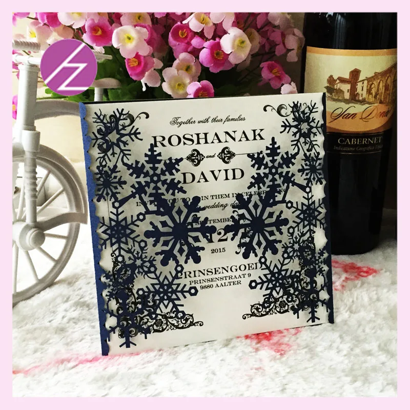 50pcs Christmas Shimmer Paper Wedding Invitation Card Best Greeting Card Blessing Card With Snowflake Wedding Party Decoration
50pcs Christmas Shimmer Paper Wedding Invitation Card Best Greeting Card Blessing Card With Snowflake Wedding Party Decoration