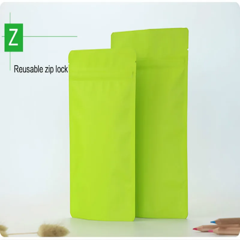 50pcs Different Sizes 100pcs Heat Sealing Flat Ziplock Pouches Tear Notch Matte Green Aluminum Foil Zip Lock Plastic Bag
50pcs Different Sizes 100pcs Heat Sealing Flat Ziplock Pouches Tear Notch Matte Green Aluminum Foil Zip Lock Plastic Bag