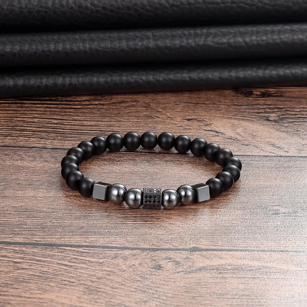 LIVVY 2018 New CZ rhombus luxury men's bracelet 8MM stone beads charm beads men's bracelet nature pearl jewelry gift AS430
LIVVY 2018 New CZ rhombus luxury men's bracelet 8MM stone beads charm beads men's bracelet nature pearl jewelry gift AS430