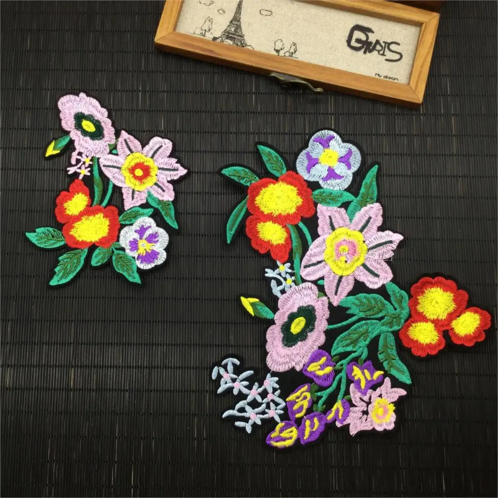 flower 2pcs applique patches vintage embroidered badge fabric patch Fashion clothing decoration accessories patch
flower 2pcs applique patches vintage embroidered badge fabric patch Fashion clothing decoration accessories patch