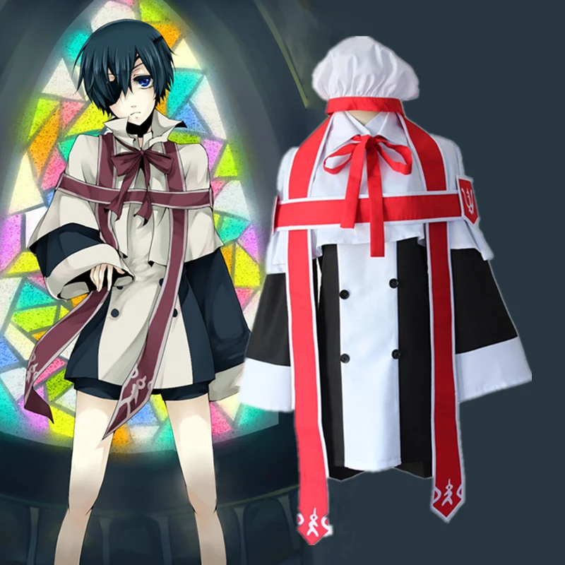 Anime Black Butler Ciel Phantomhive customes for halloween Church choir cosplay costumes Black Butler costumes for men and women
Anime Black Butler Ciel Phantomhive customes for halloween Church choir cosplay costumes Black Butler costumes for men and women