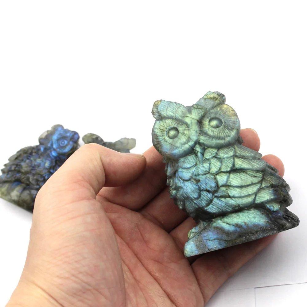 natural Labradorite stone Decoration night owl carved natural stone beads wholesale !
natural Labradorite stone Decoration night owl carved natural stone beads wholesale !