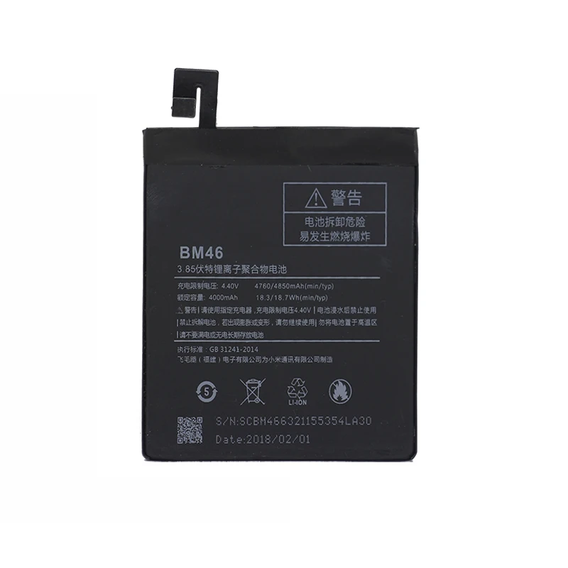 Original BM46 For Xiaomi Redmi Note 3 Battery Real Capacity 4000mAh Replacement Li-ion + Tool
Original BM46 For Xiaomi Redmi Note 3 Battery Real Capacity 4000mAh Replacement Li-ion + Tool