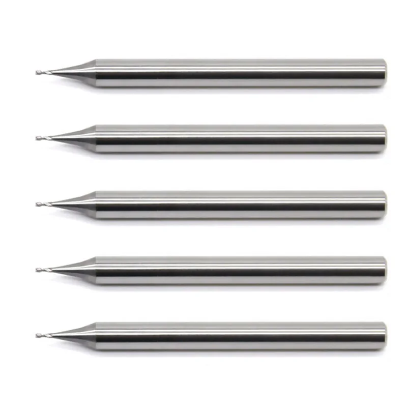 5pcs/set 55HRC 0.2/0.4/0.5/0.6/0.8/0.9mm length 50MM 2 Flute CNC end mill TiXCo Coated Solid Carbide 2 Flutes Micro End Mill
5pcs/set 55HRC 0.2/0.4/0.5/0.6/0.8/0.9mm length 50MM 2 Flute CNC end mill TiXCo Coated Solid Carbide 2 Flutes Micro End Mill