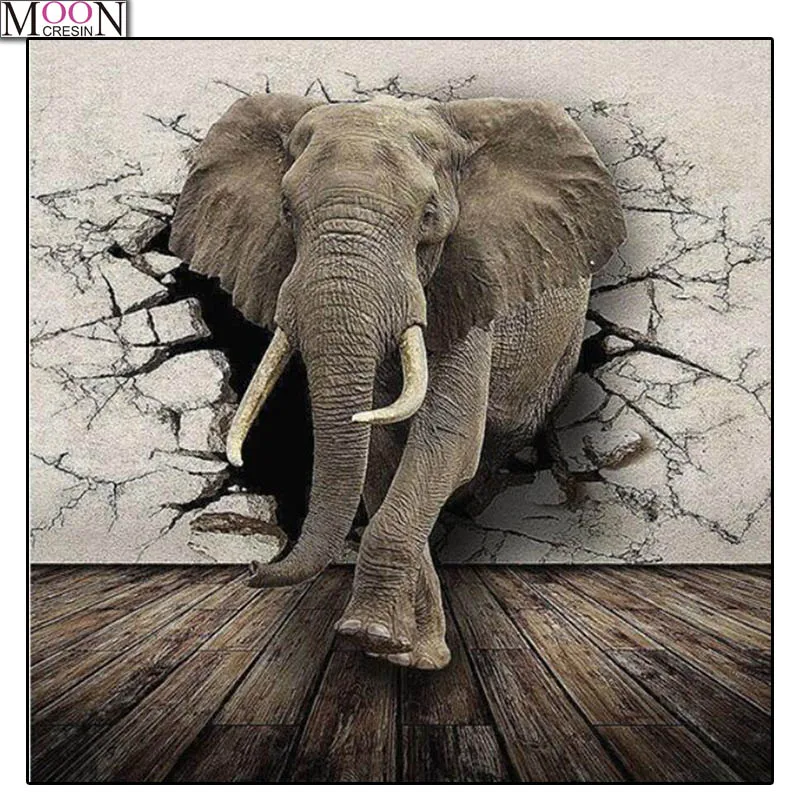 MOONCRESIN DIY Diamond Embroidery Wall Crack Elephant Painting Cross Stitch Full Square Drill Rhinestone Mosaic Decoration Art
MOONCRESIN DIY Diamond Embroidery Wall Crack Elephant Painting Cross Stitch Full Square Drill Rhinestone Mosaic Decoration Art