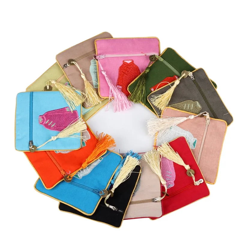 Wholesale 10PCS Retro hemp dual-use bag high craft clothes zipper bag embroidered jewelry bag
Wholesale 10PCS Retro hemp dual-use bag high craft clothes zipper bag embroidered jewelry bag