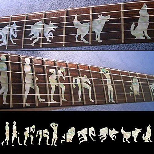 Маркеры Fretboard с инкрустацией наклейки для гитары Werewolf|decal|decal sticker |